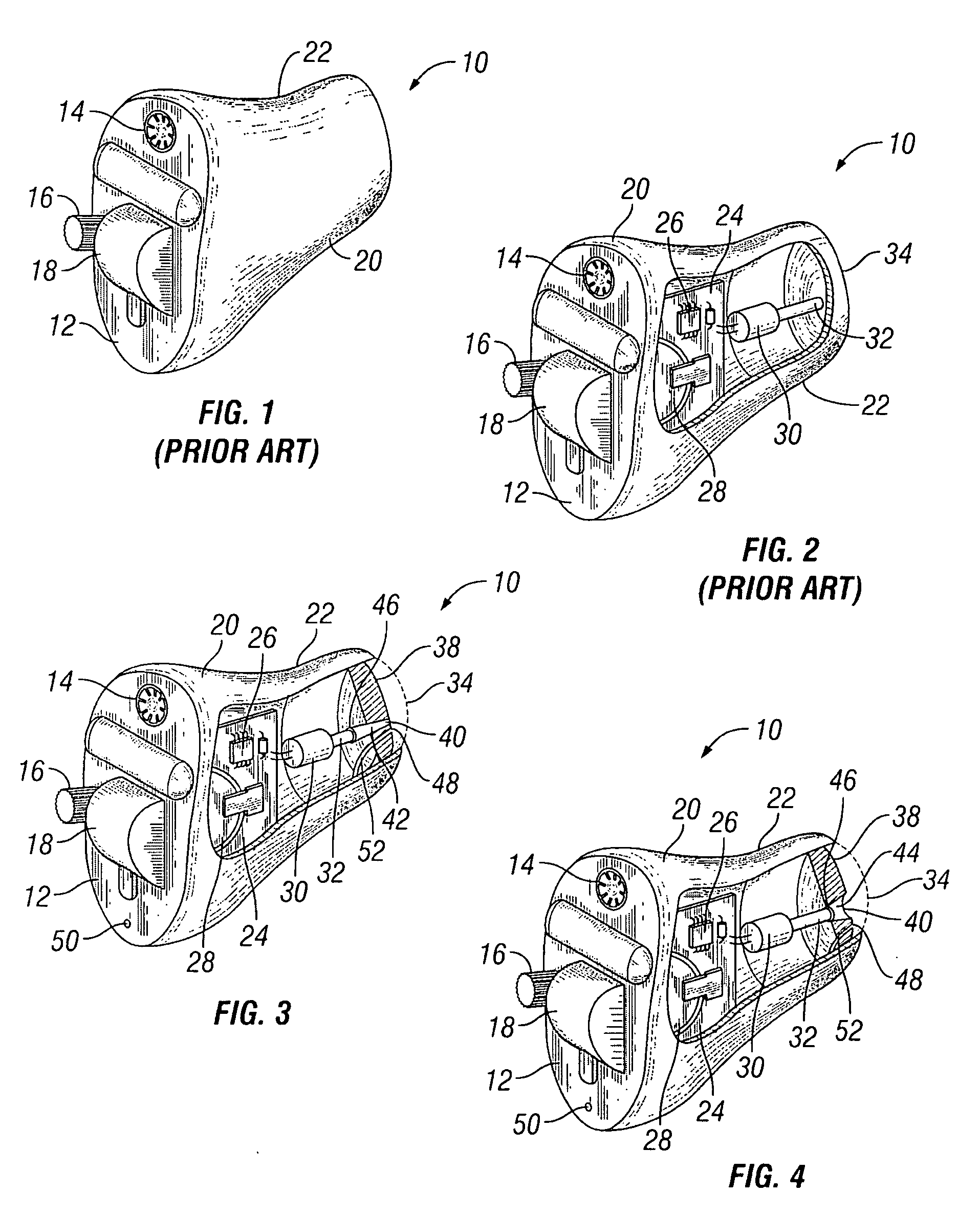 Acoustically tailored hearing aid and method of manufacture