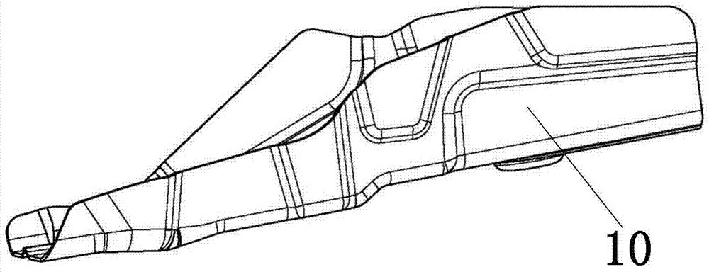 Reinforcement of the rear body structure at the rear of the vehicle