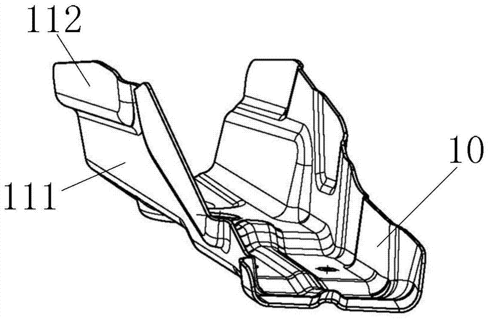 Reinforcement of the rear body structure at the rear of the vehicle