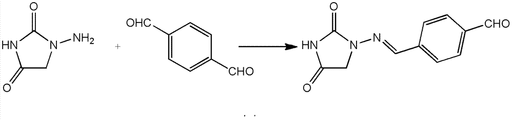 Nitrofurantoin metabolite hapten as well as preparation method and application thereof