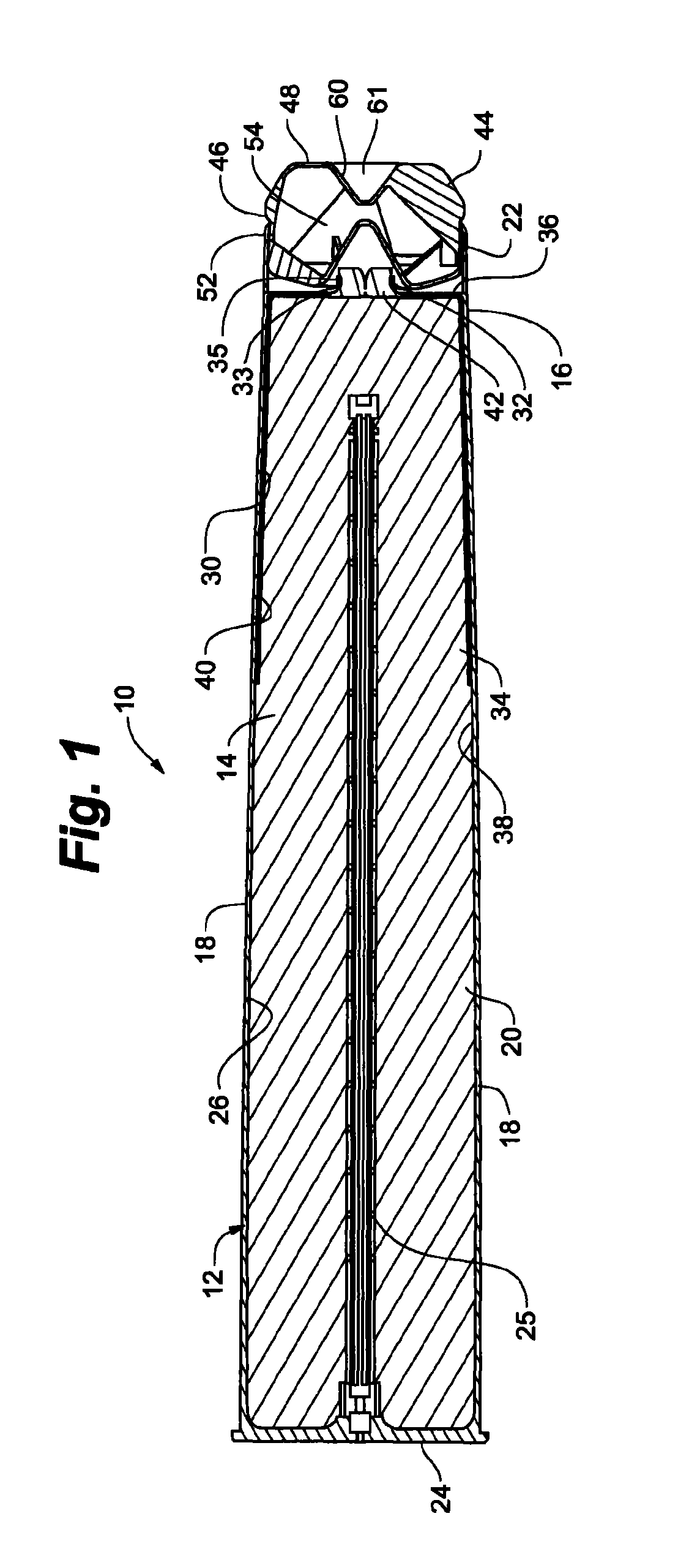 Cartridge assembly having an integrated retention system