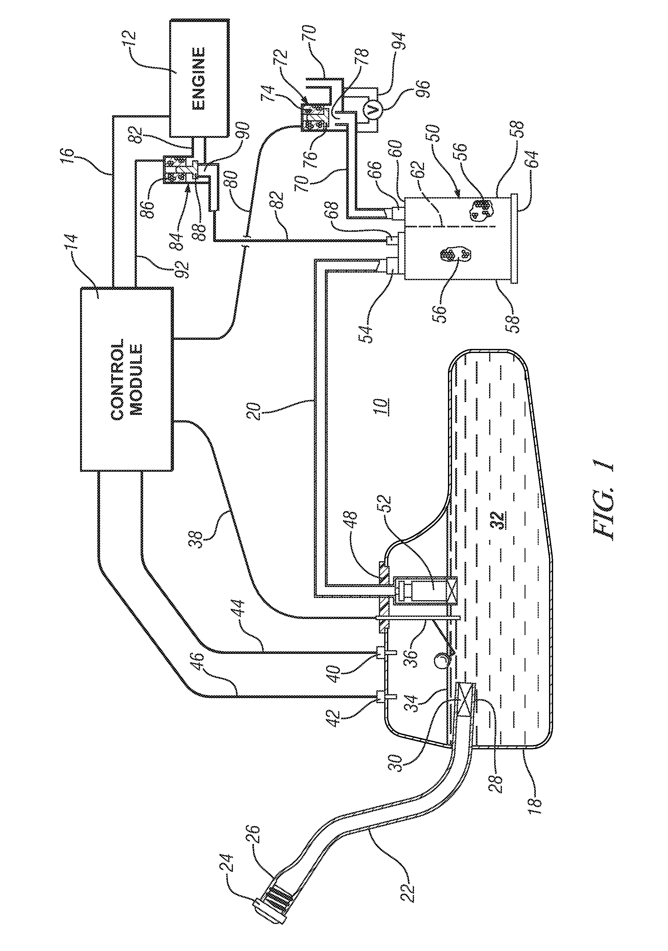 Evaporative emission control in battery powered vehicle with gasoline engine powered generator