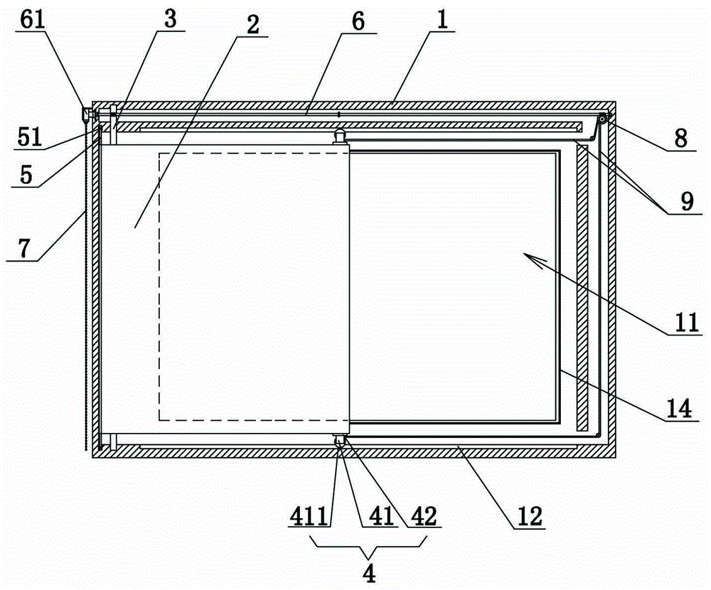 Opening and closing method of manual shutter type window