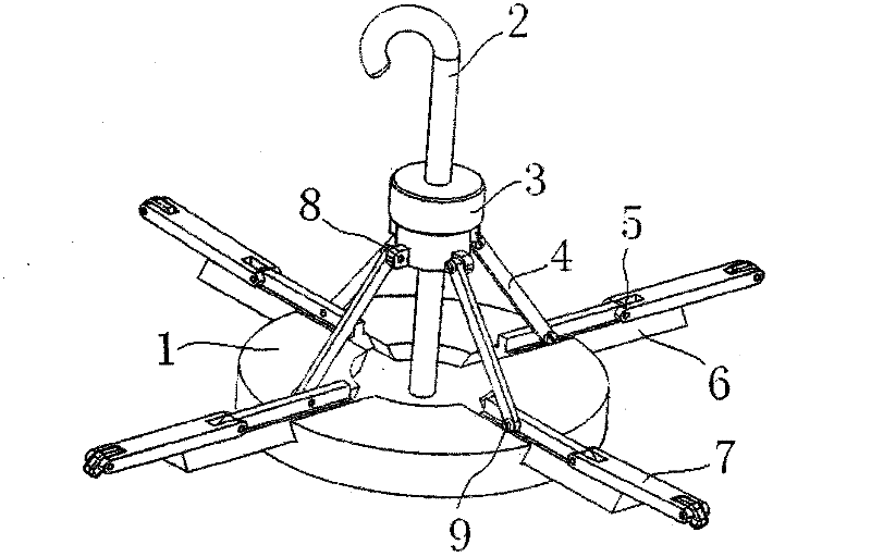 Conical piece hoisting device