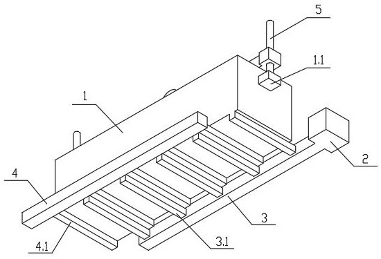 Mold shell cooling device after wax mold dewaxing