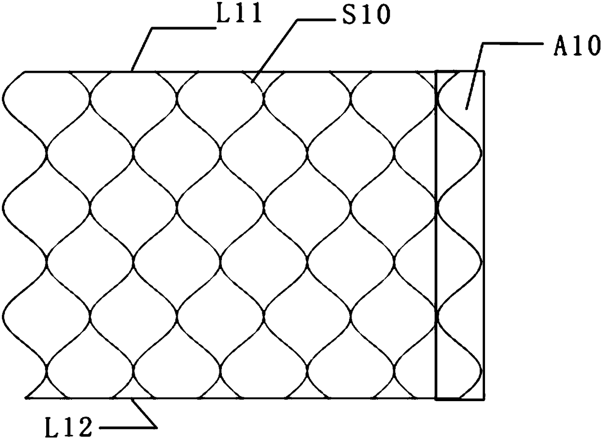 Developable curved surface tubular structure