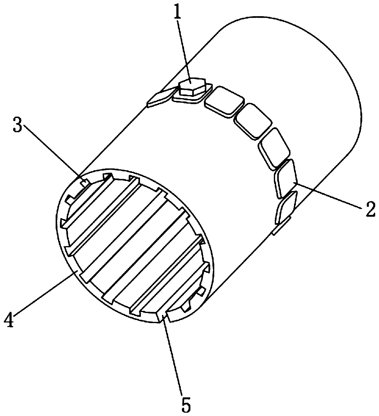 Novel engineering plastic linear bearing