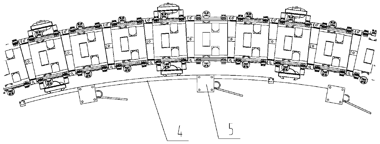 S-shaped belt conveyer adopting modular joint unit