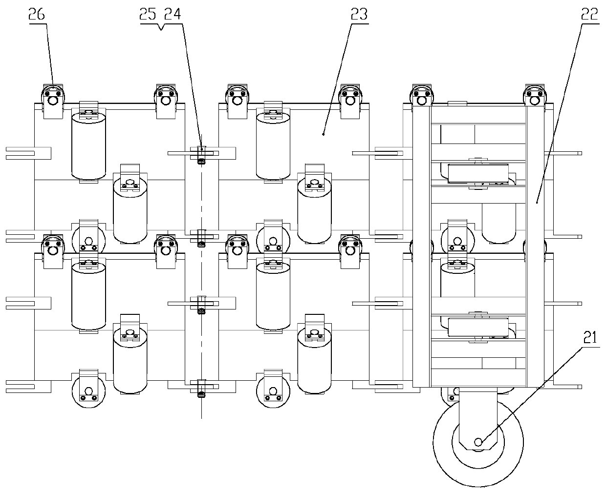 S-shaped belt conveyer adopting modular joint unit