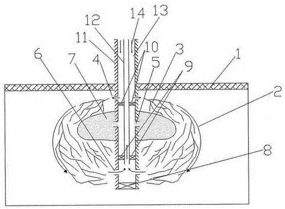 Method of improving heat exchanging efficiency after fracturing of dry hot rock