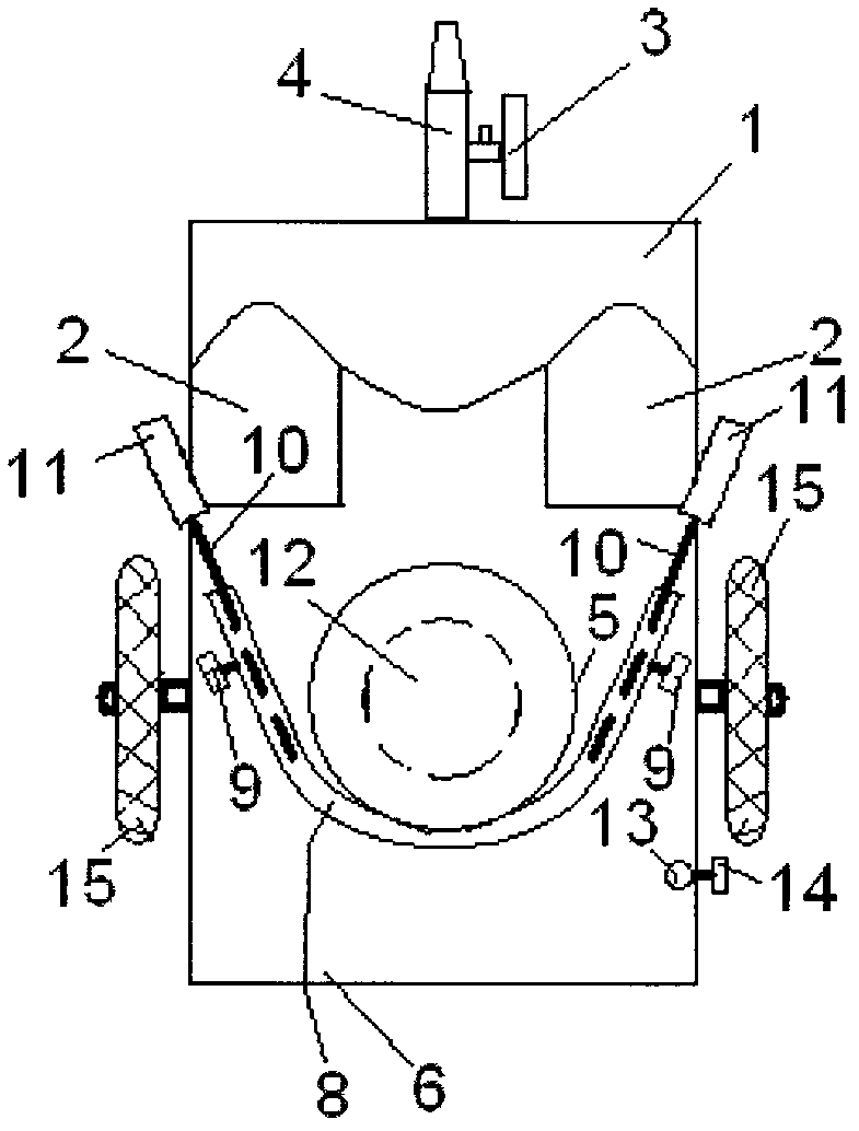 Device convenient for oxygen absorption, transfusion and abdomen support of transferred patient