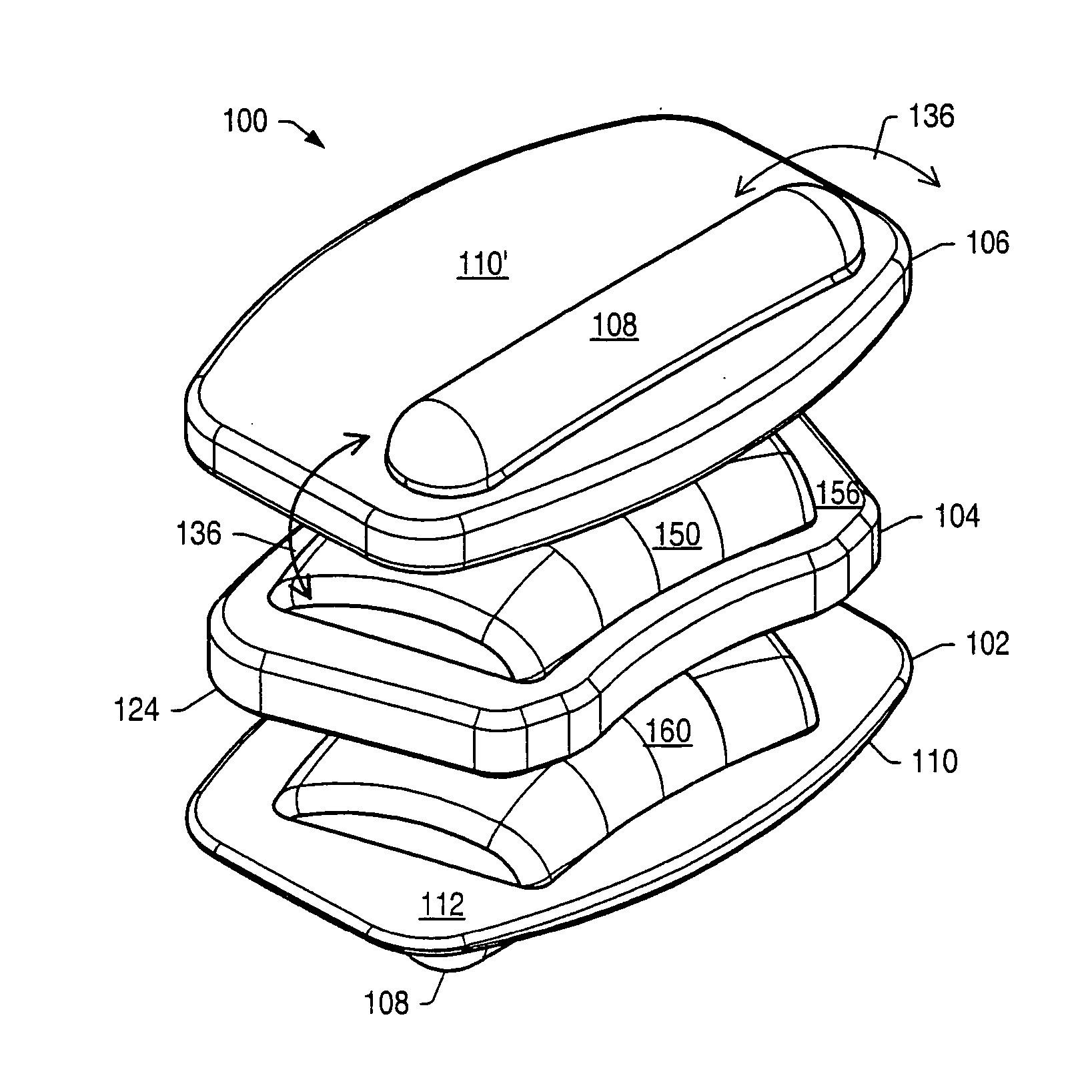Movable disc implant