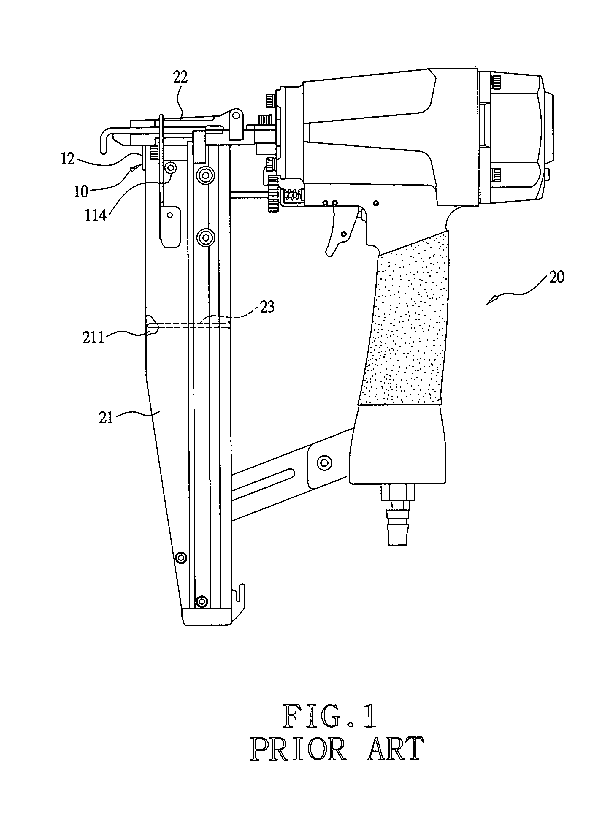 Device for preventing short nails of a nail gun from being deadlocked