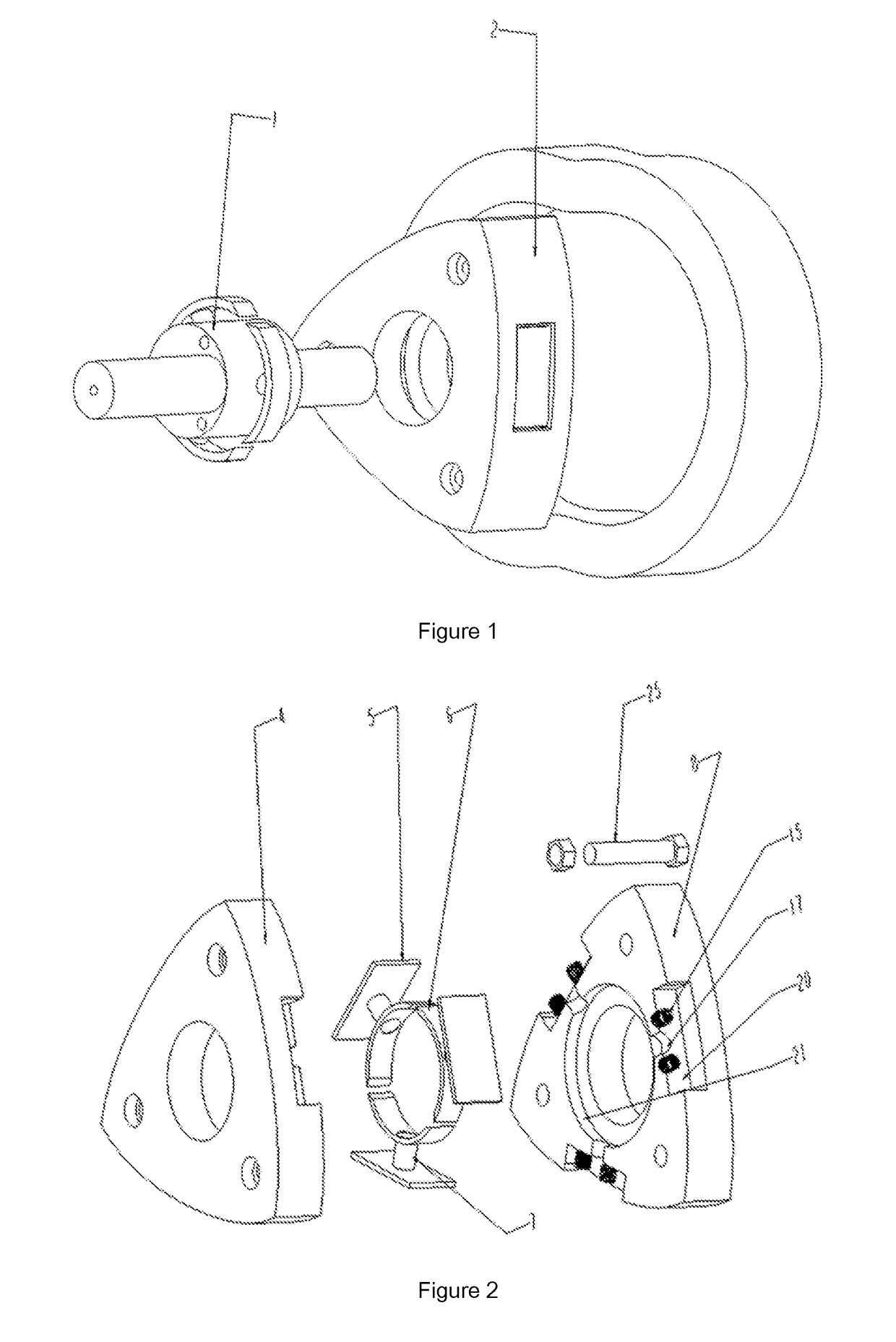 Control device to achieve variable compression ratio for triangle rotary engine