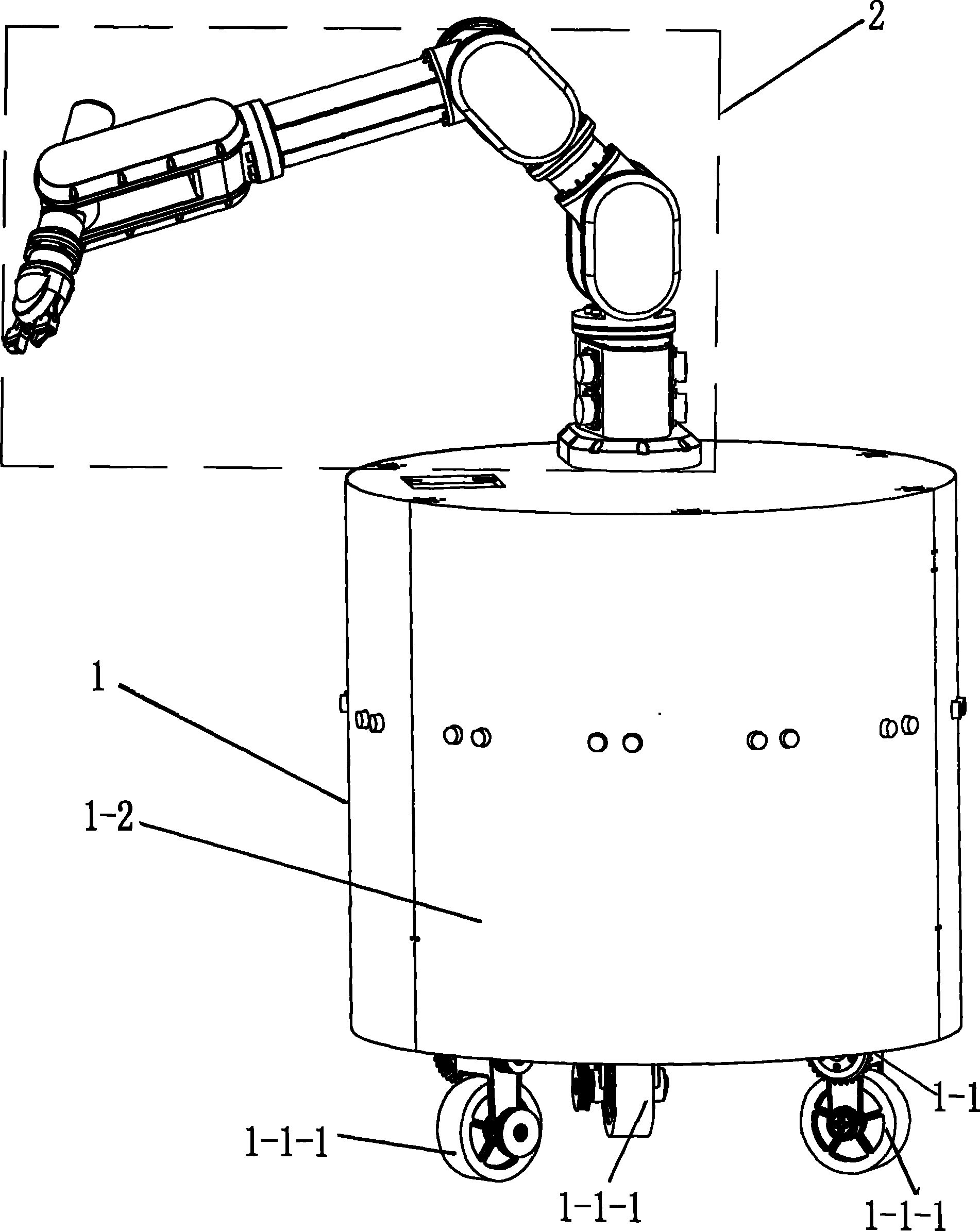 Ultra-redundancy all-directional movable operating arm