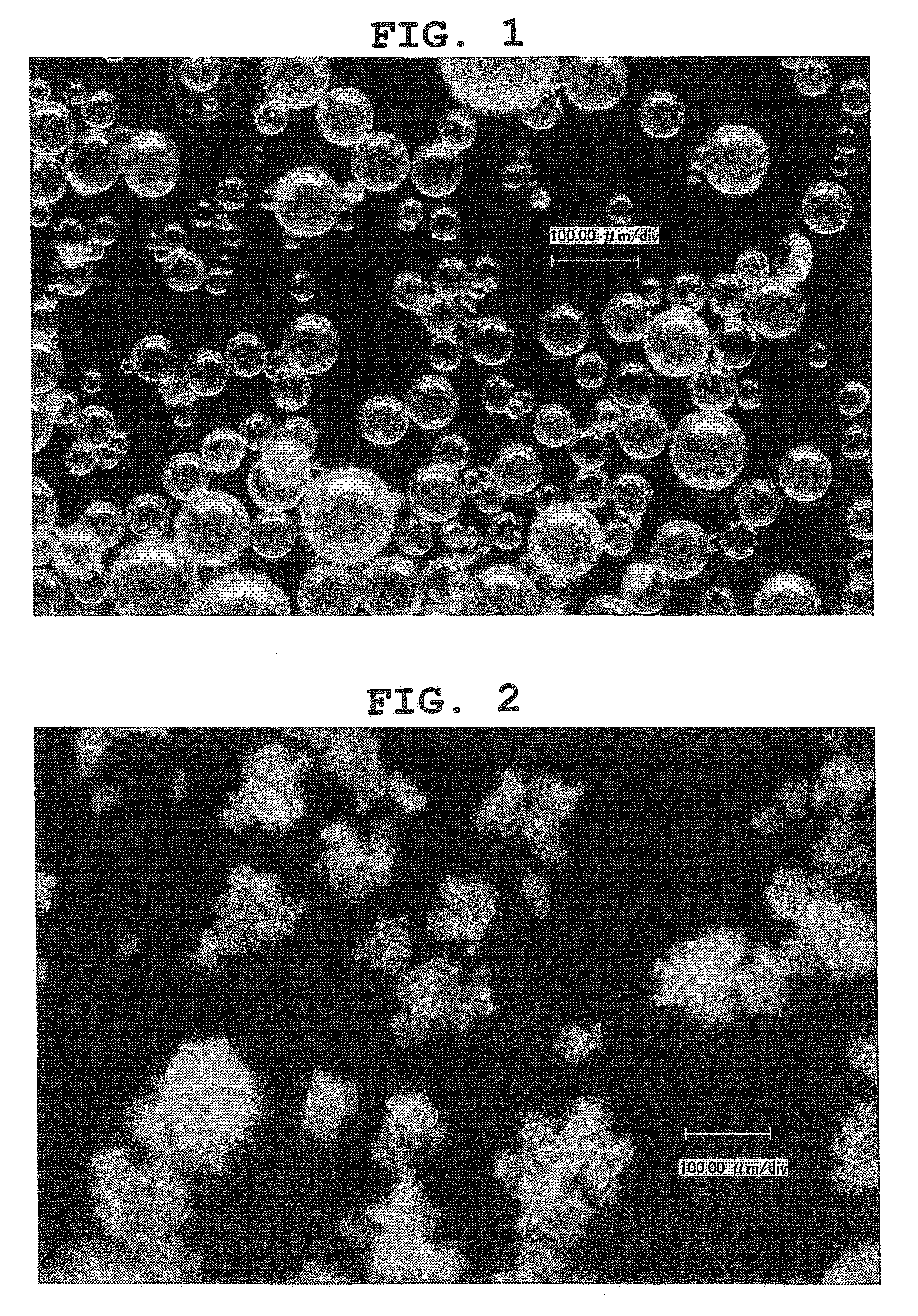 Particulate composition comprising bioactive substance and method of producing the same