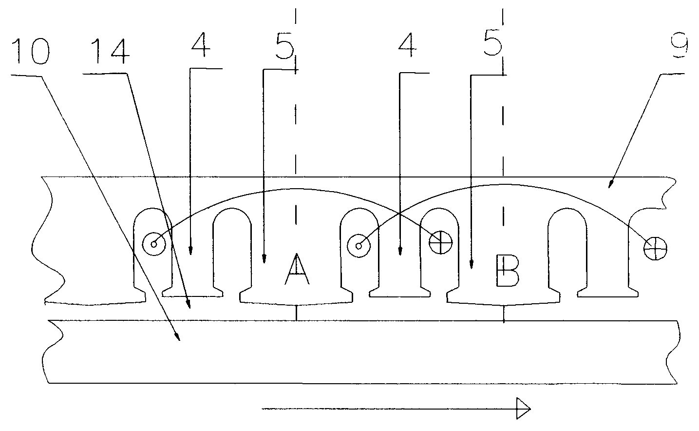 Motor and sine stator