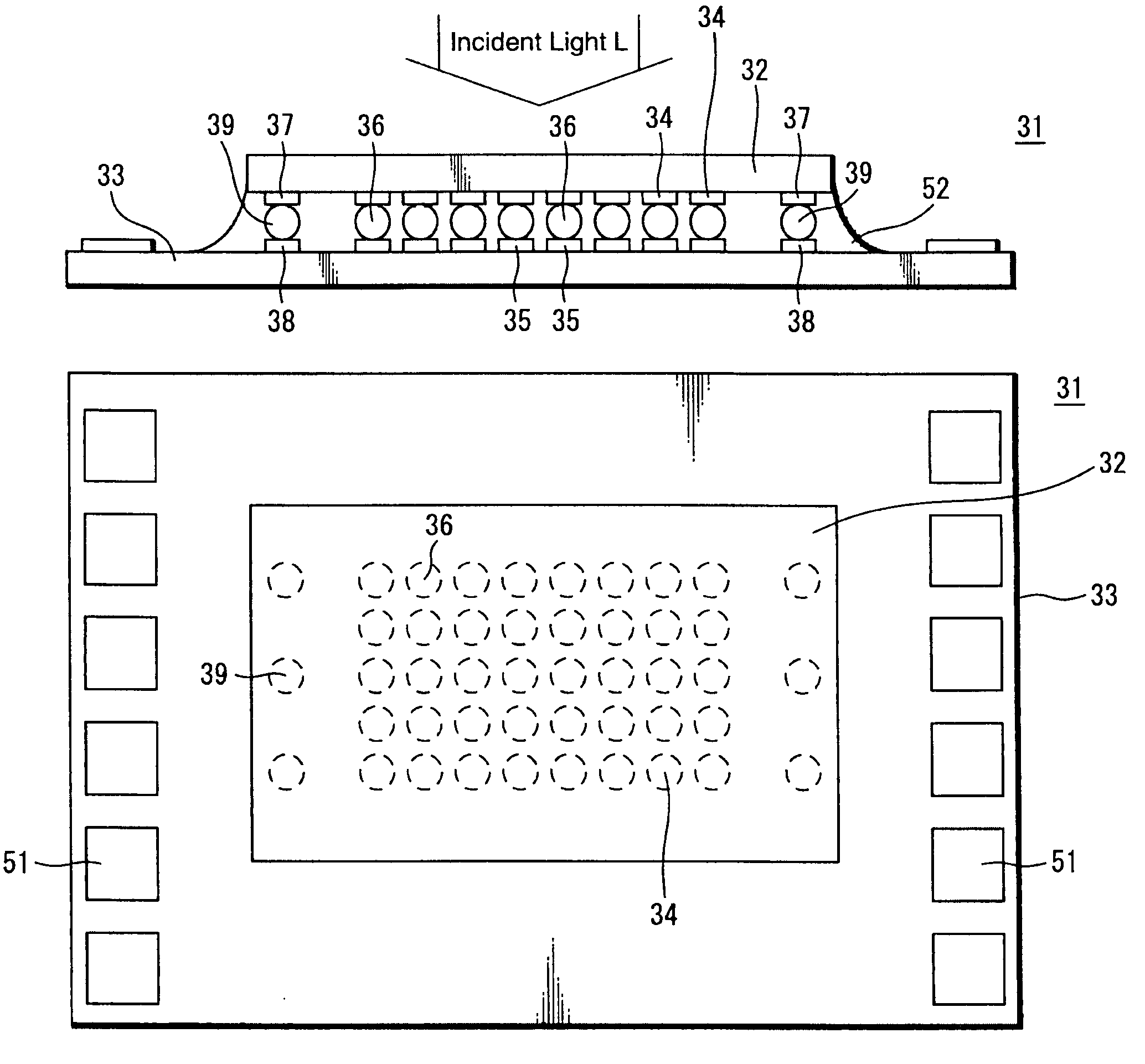 Semiconductor module, MOS type solid-state image pickup device, camera and manufacturing method of camera