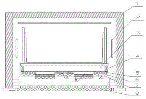 A thermal field for casting high-efficiency polycrystalline