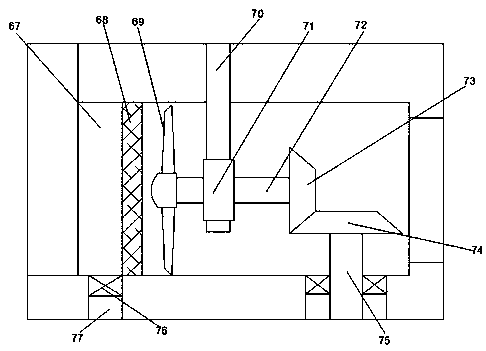 Heat dissipation and dust removal device for over-current alarm of ammeter