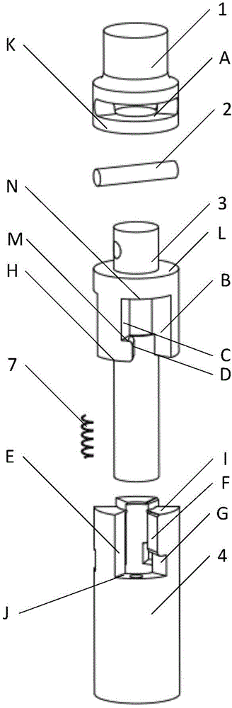 A multi-rod deep sampler sampling drilling tool with a coring tube