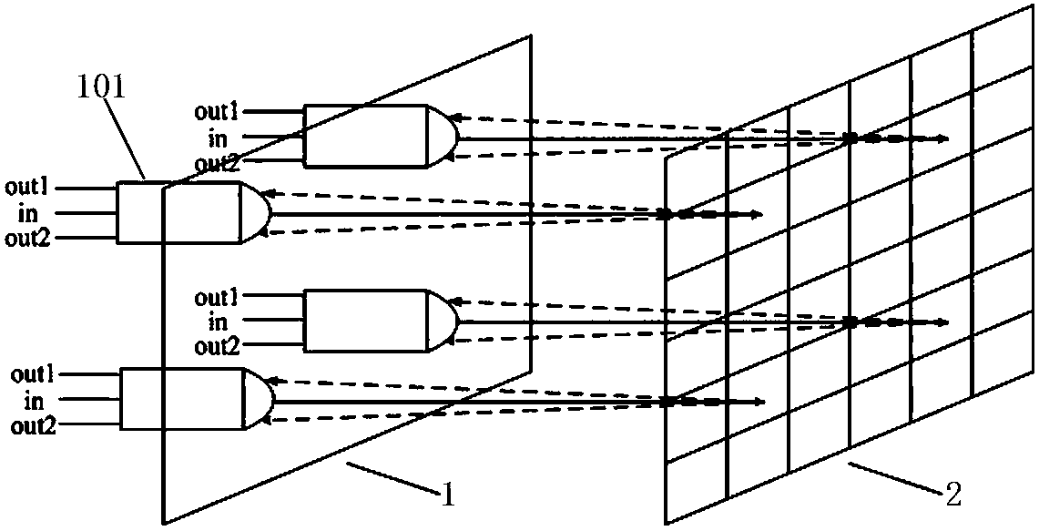 Optical switch array based on DLP