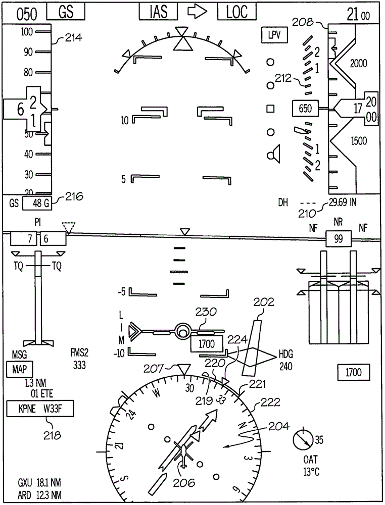 System and method for displaying a synthetic vision system view direction