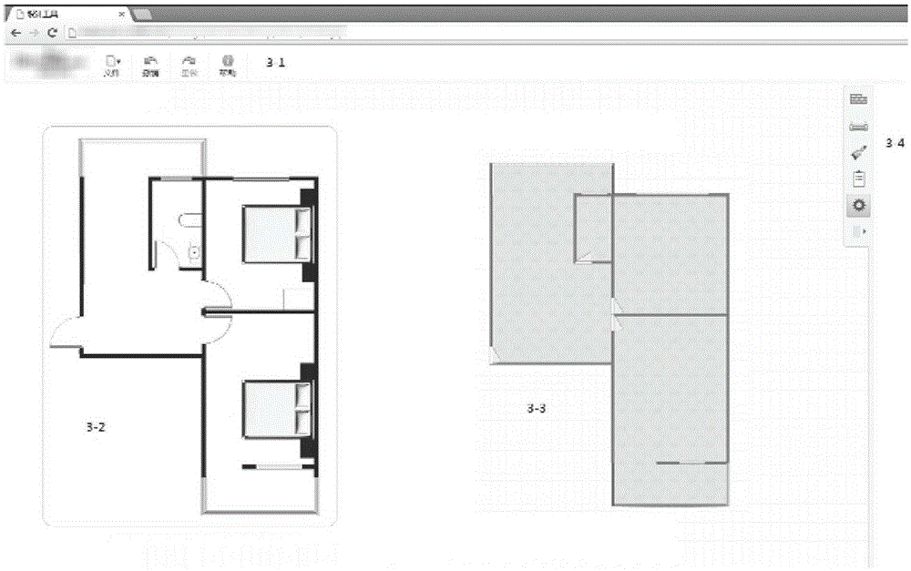 Realization method of automatic generation and online interaction of three-dimensional digital model of planar space structure