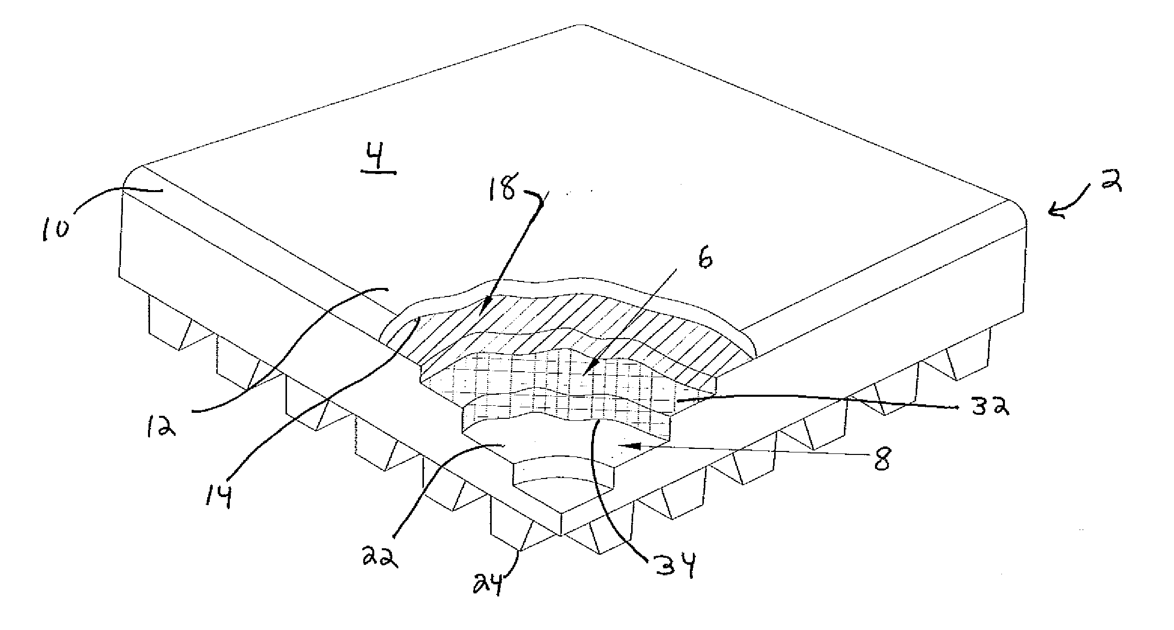 Flooring tile with mesh layer