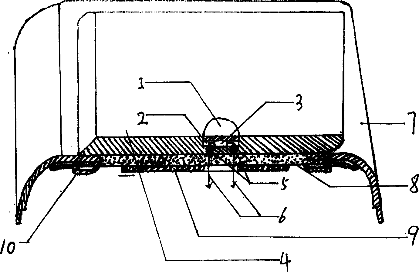 Temperature-sensing device structure of electromagnetic heater