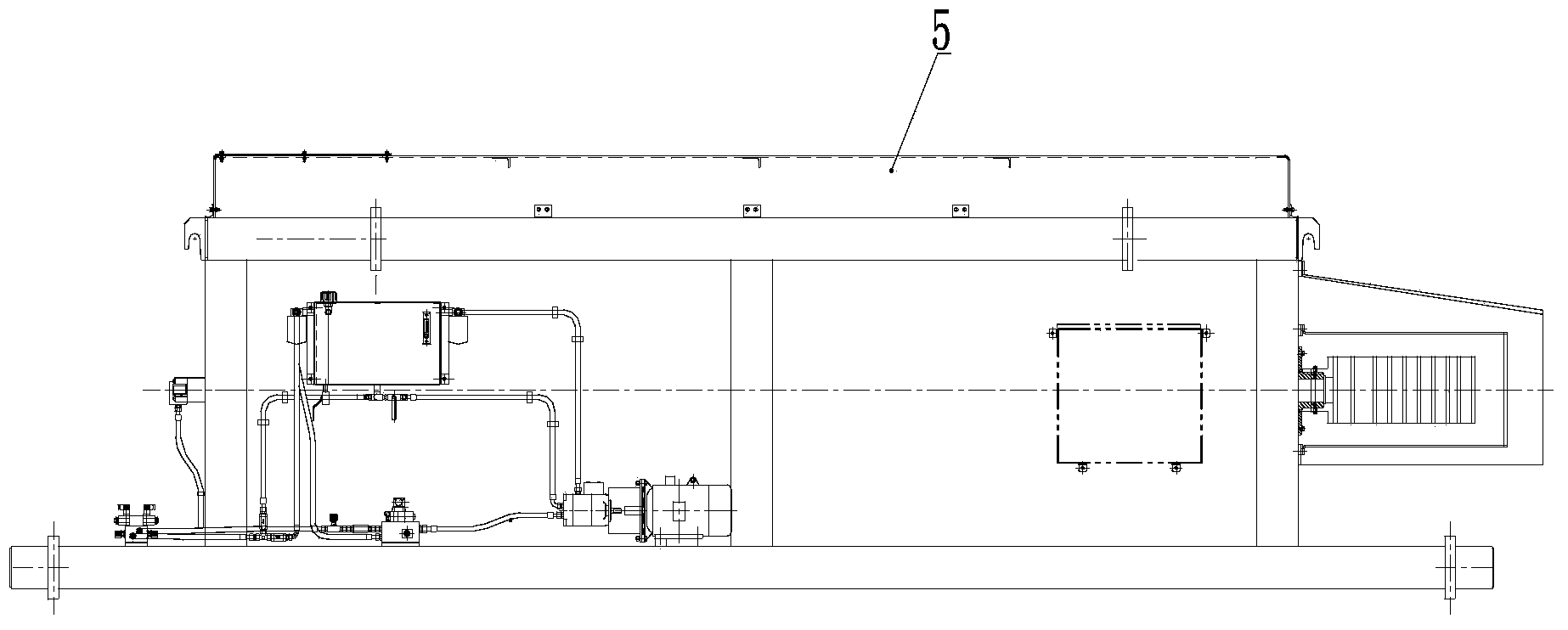 Large mining excavator and cable drum device thereof