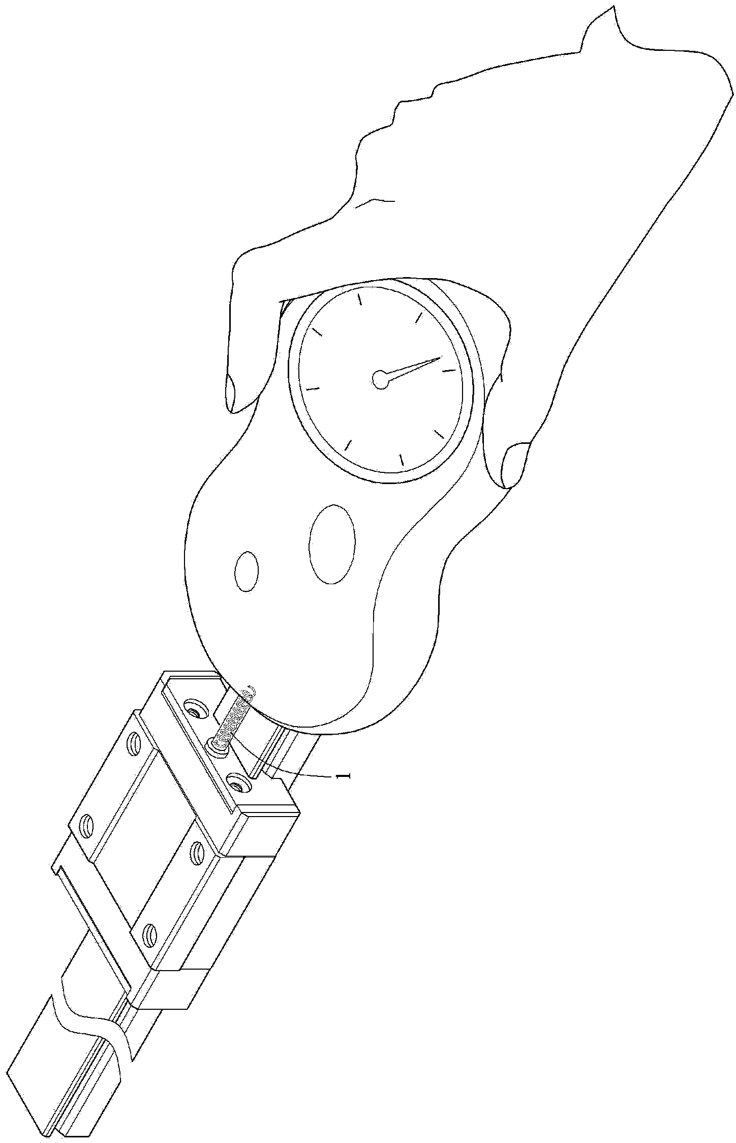 Test device for linear motion module