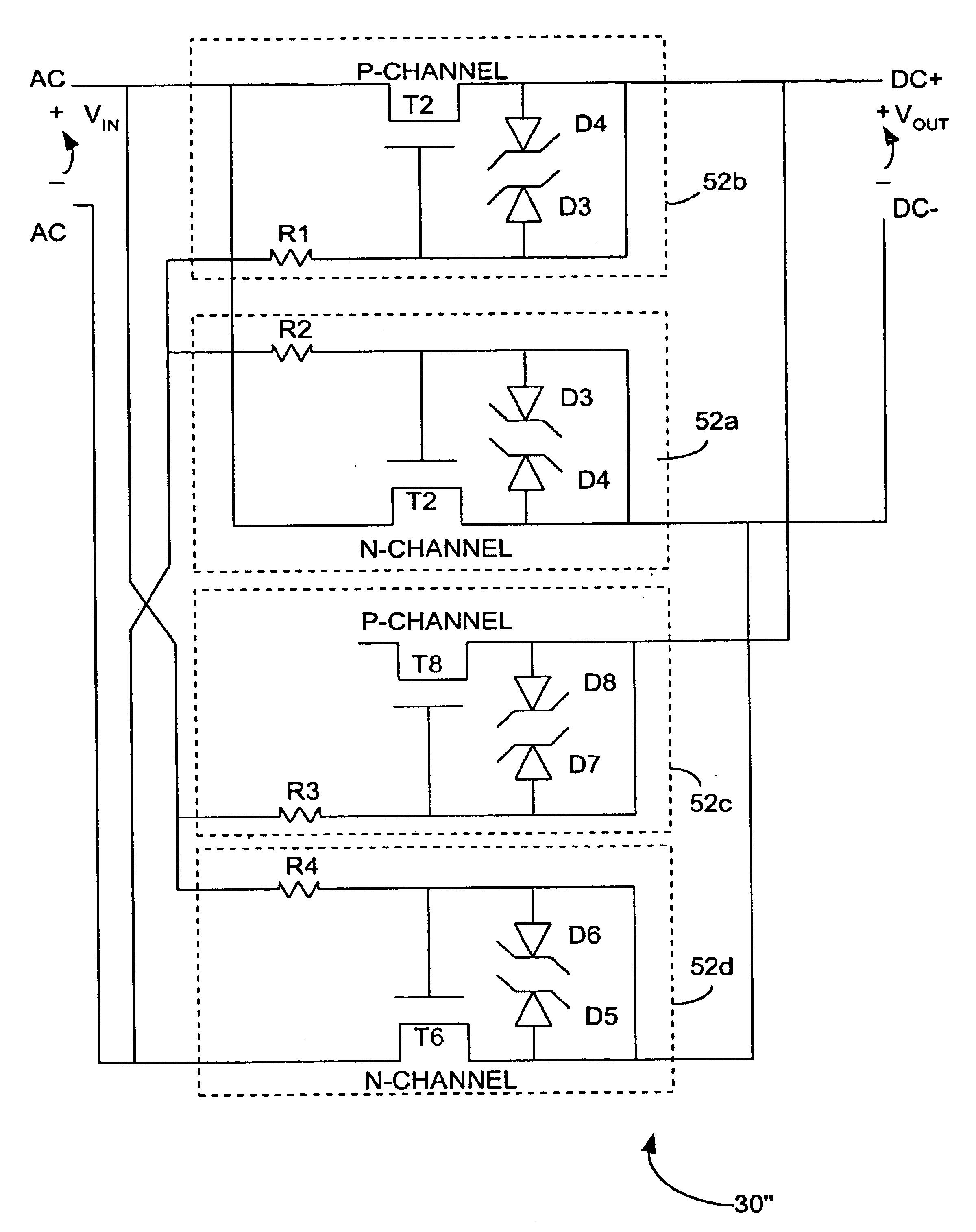 Linear polarity guard and method for DSL-ready pots devices