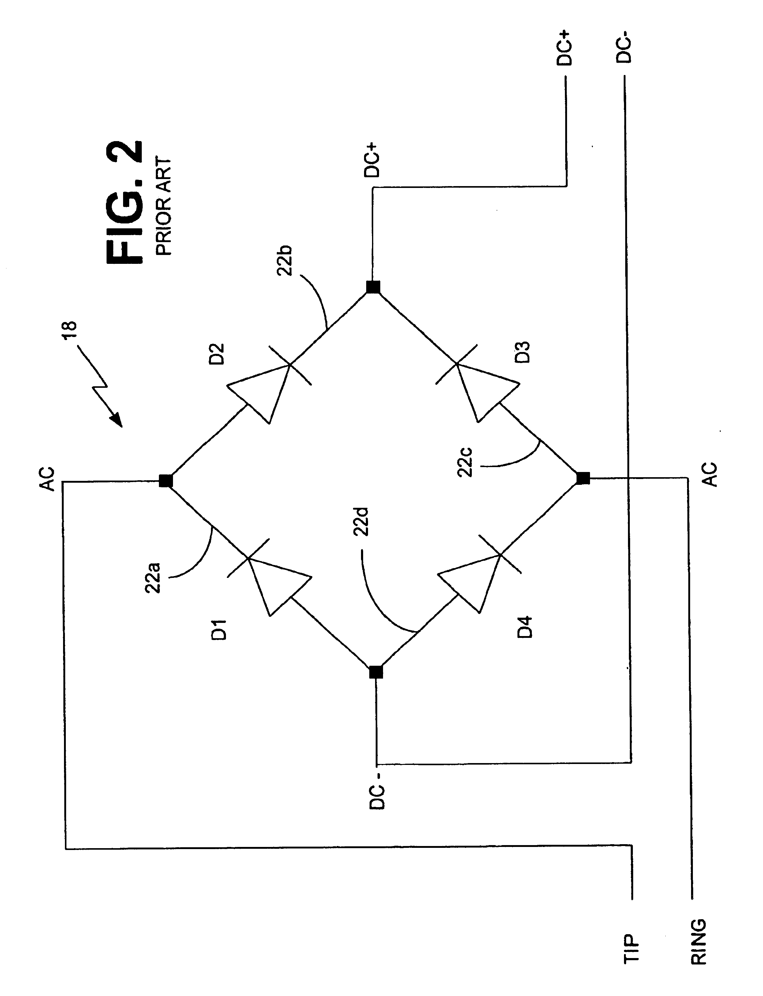 Linear polarity guard and method for DSL-ready pots devices