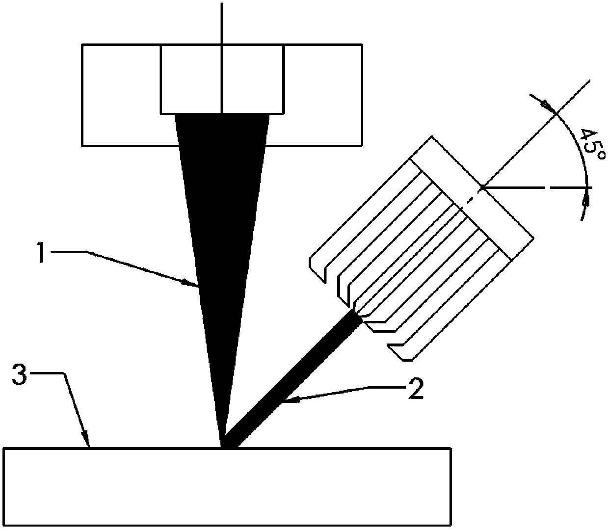 Beam shaping method for laser-plasma arc coaxial hybrid welding