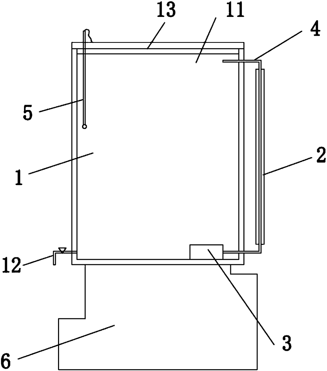 Uniform mixing and heating device for barium meal