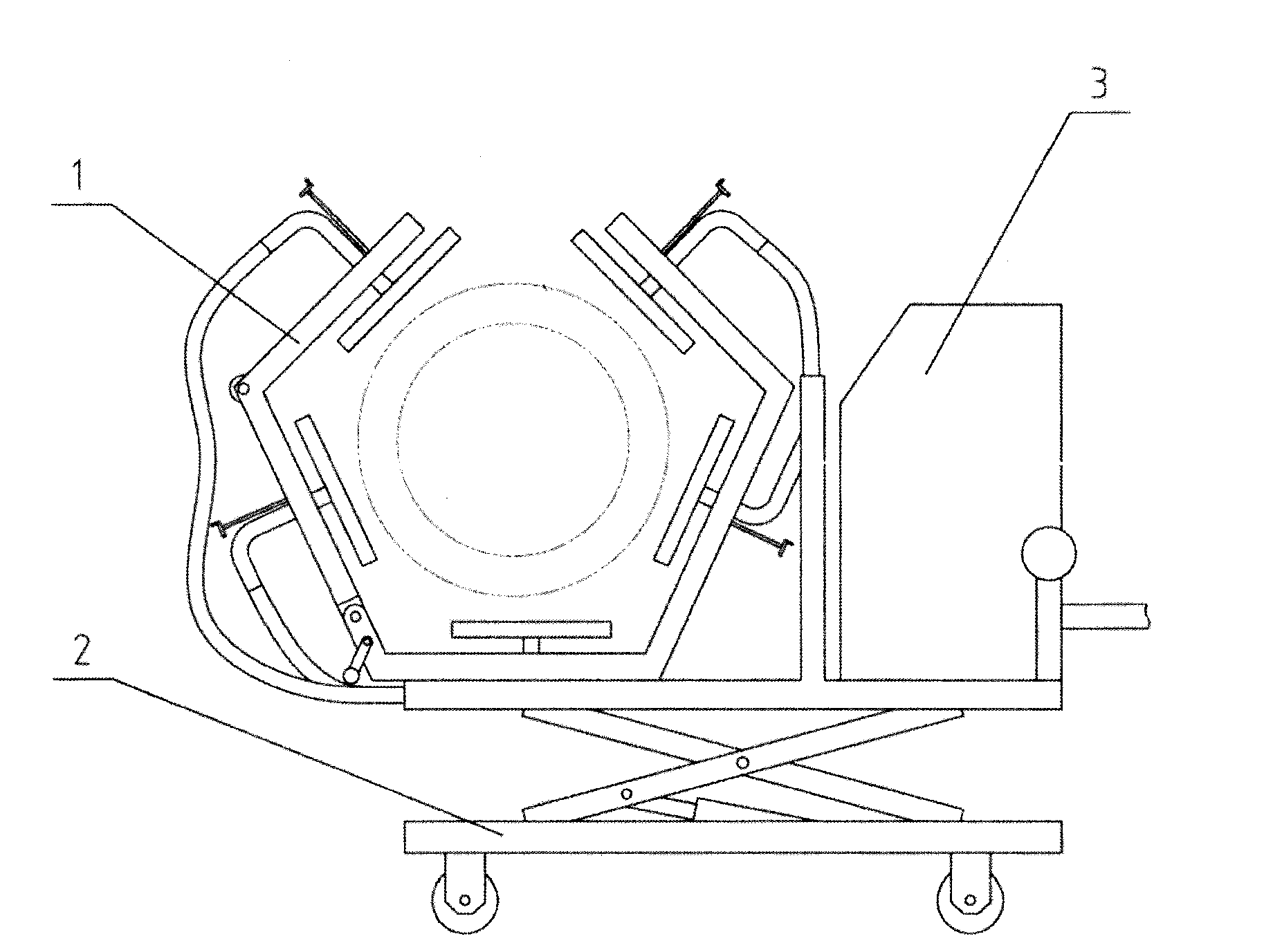 Metal pipe butt-joint circumferential seam heating device