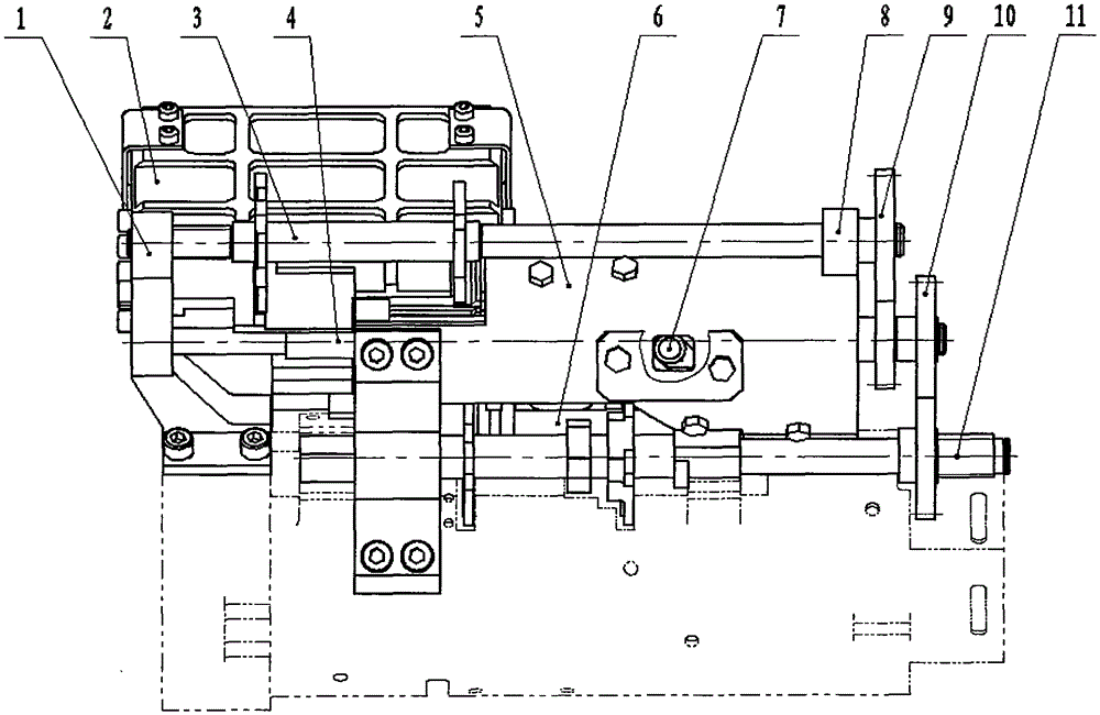 A high-frequency closed-type ammunition chain off-chain ammunition feeding mechanism