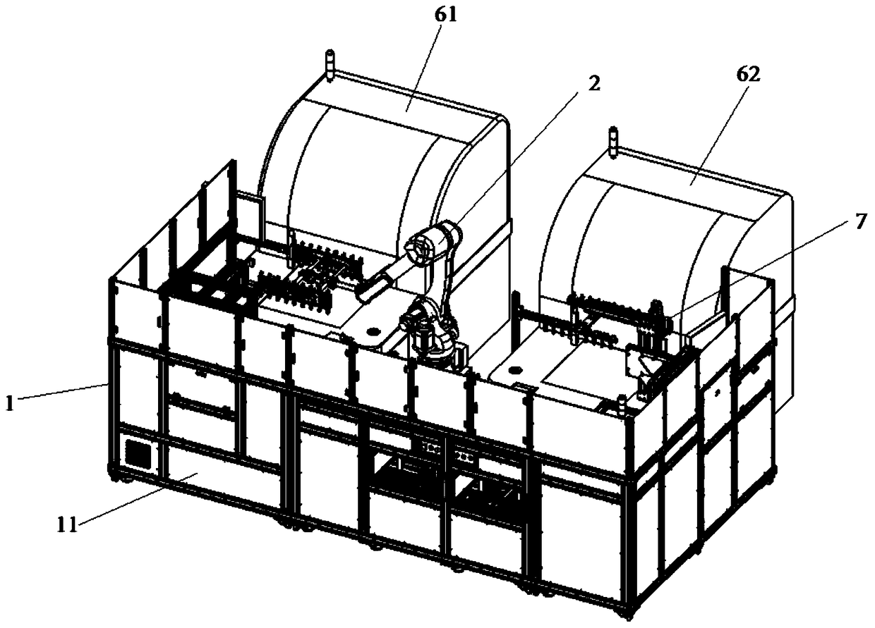 An automatic loading and unloading system for circuit board double-sided AOI detection and its process flow