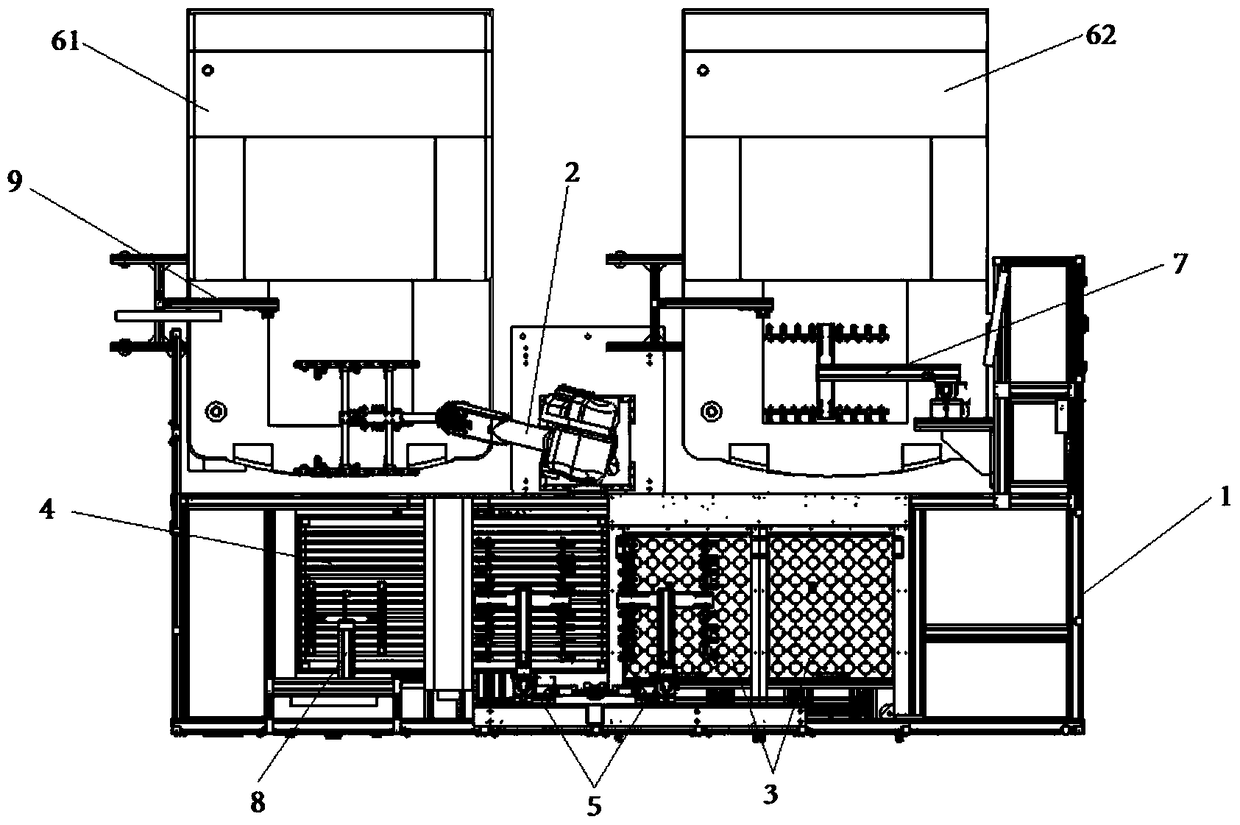 An automatic loading and unloading system for circuit board double-sided AOI detection and its process flow