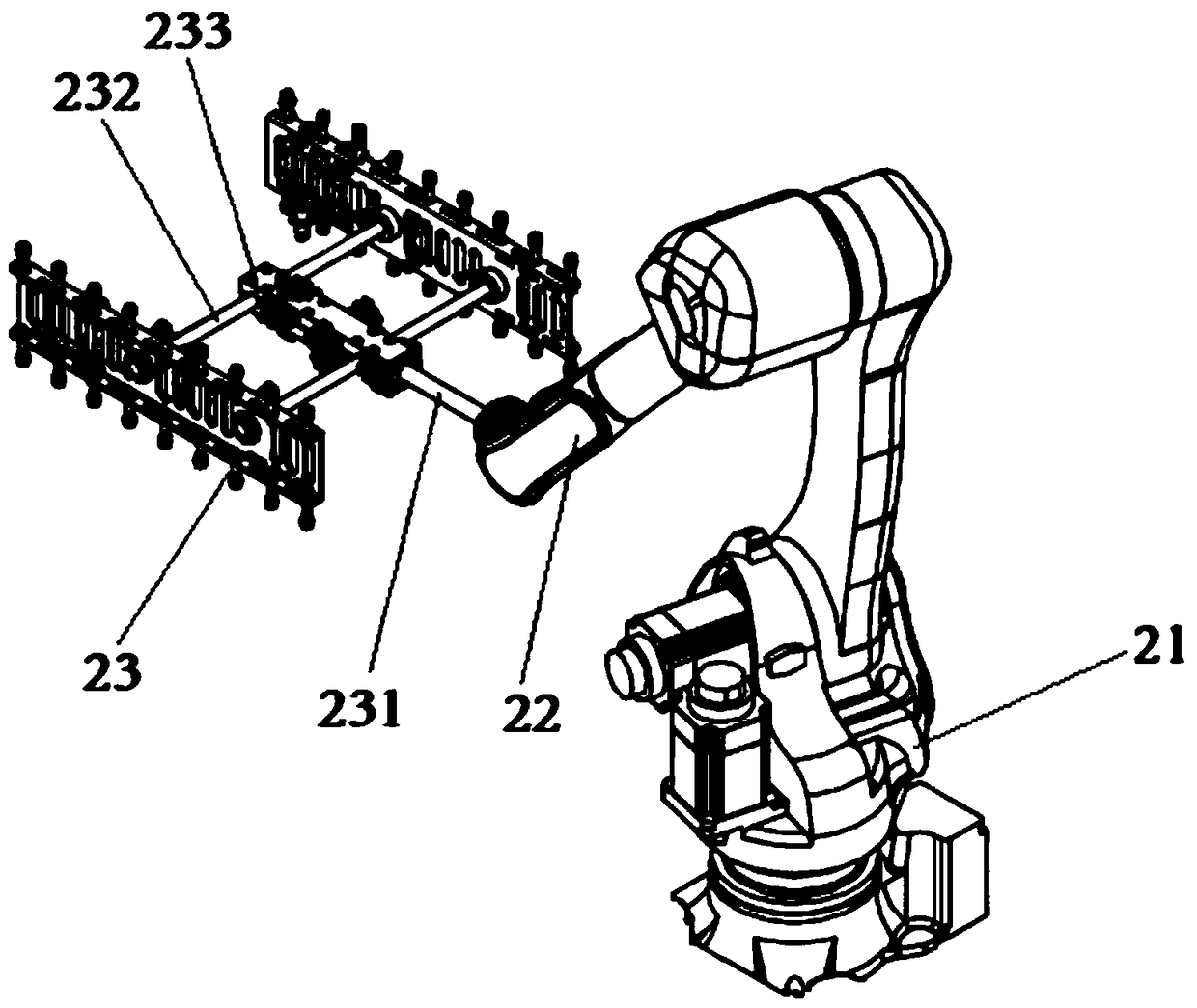 An automatic loading and unloading system for circuit board double-sided AOI detection and its process flow