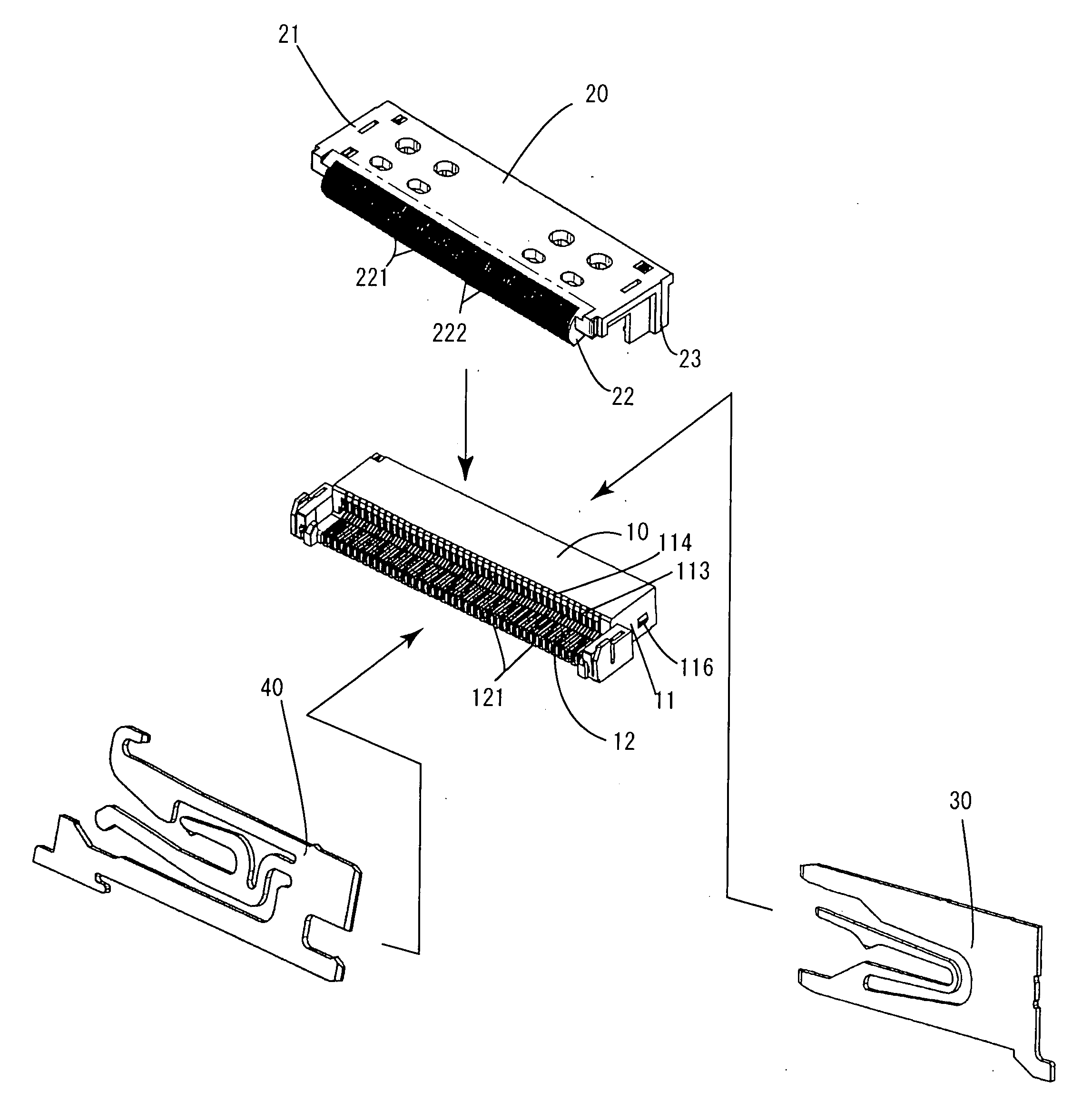 Connector for flexible substrate