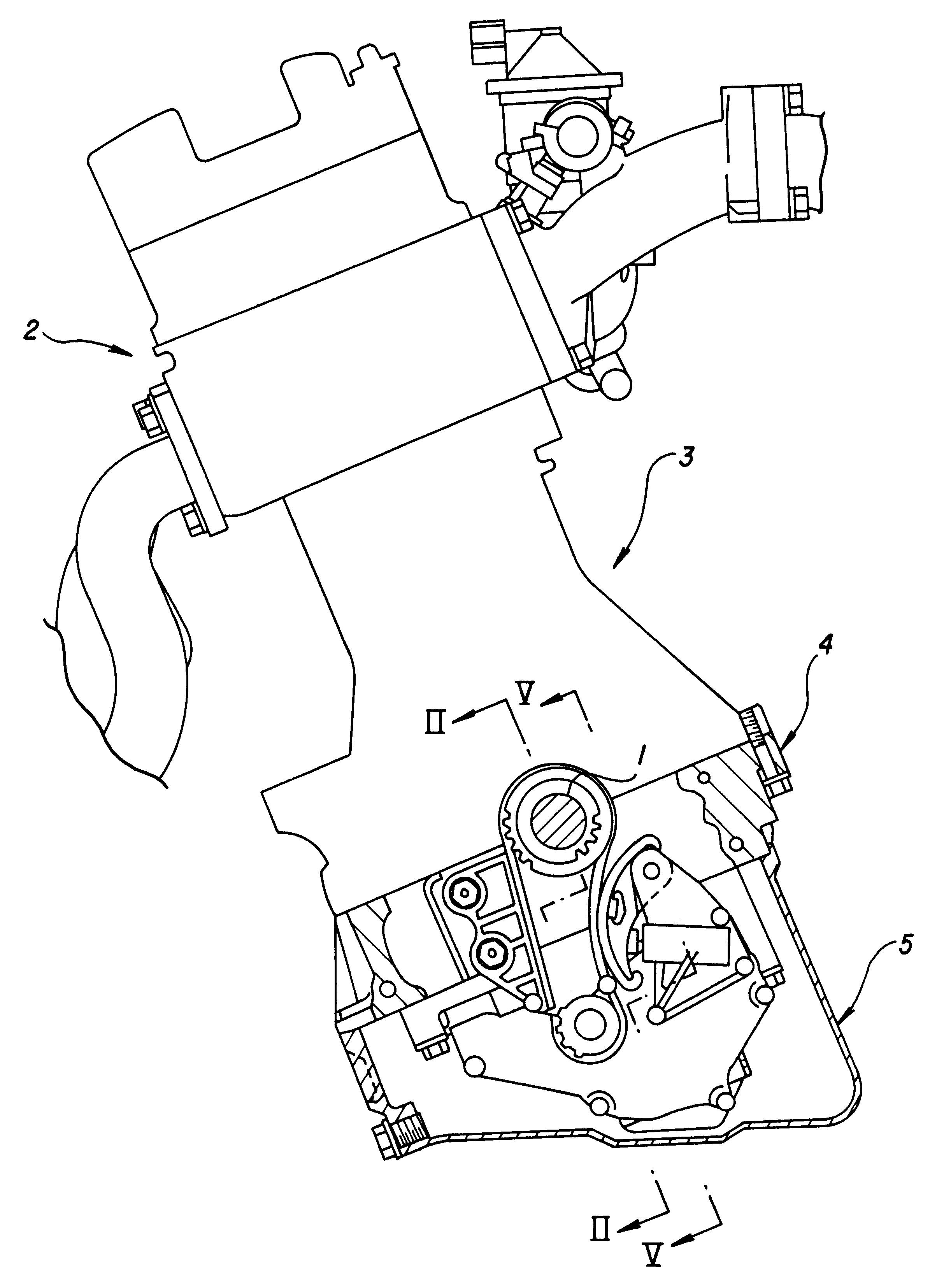 Engine balance shafts supporting structure