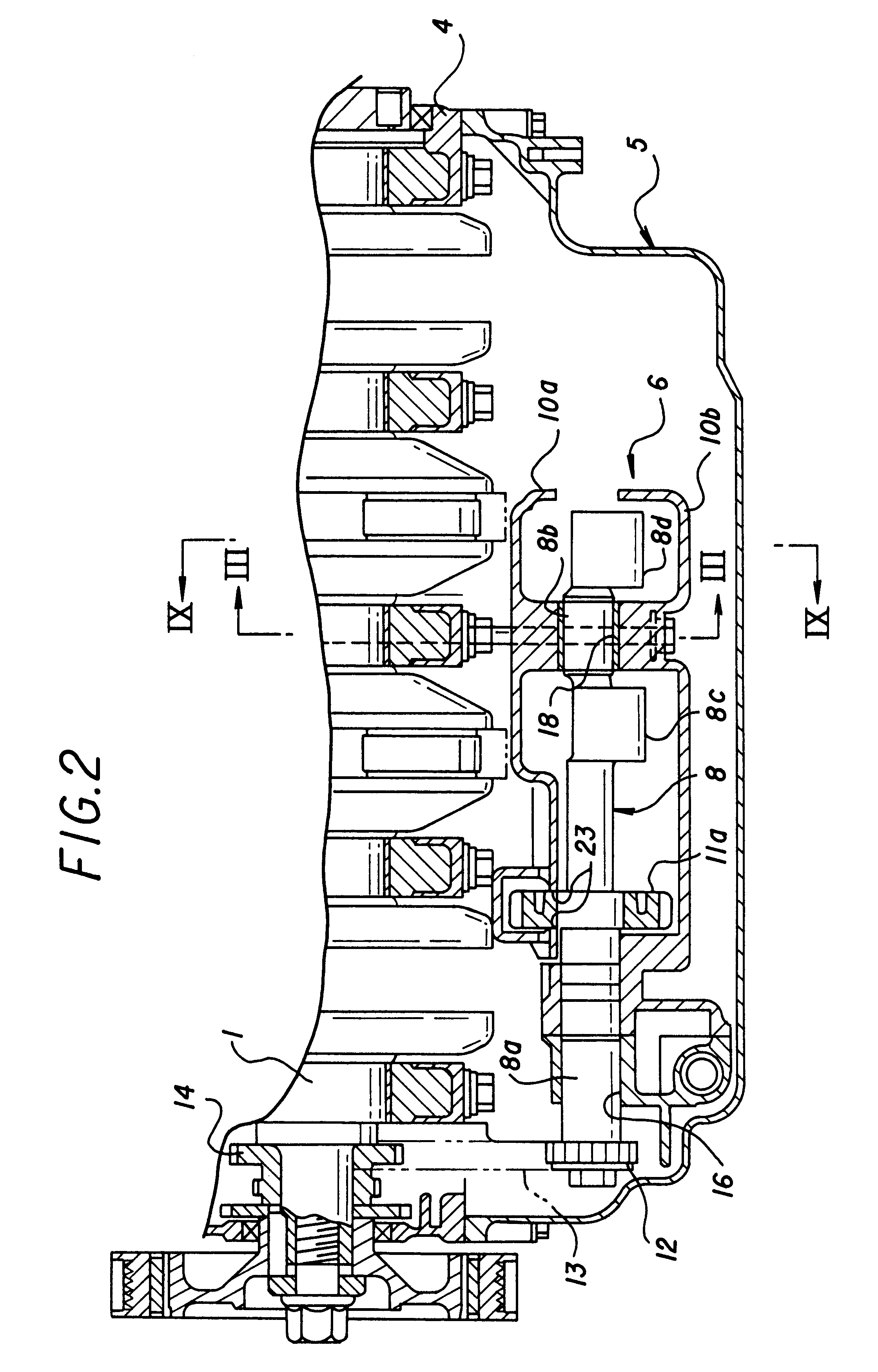 Engine balance shafts supporting structure