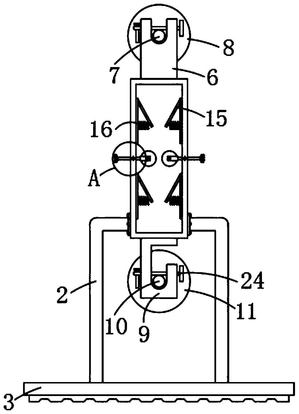 Dirt-resistant crease-resistant polyester fabric drying and shaping device