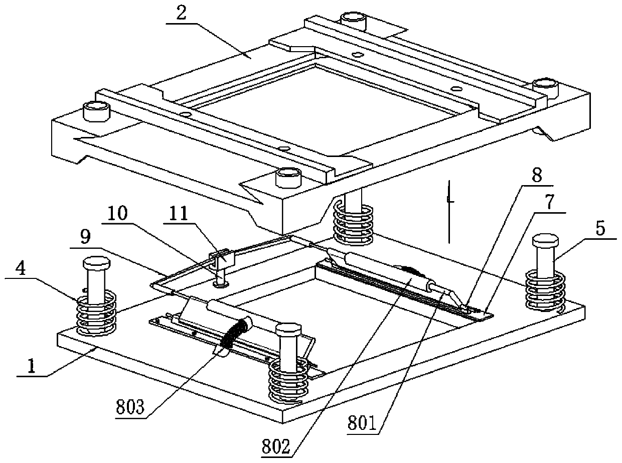 Numerical control punching machine force increasing device capable of shortening punching time