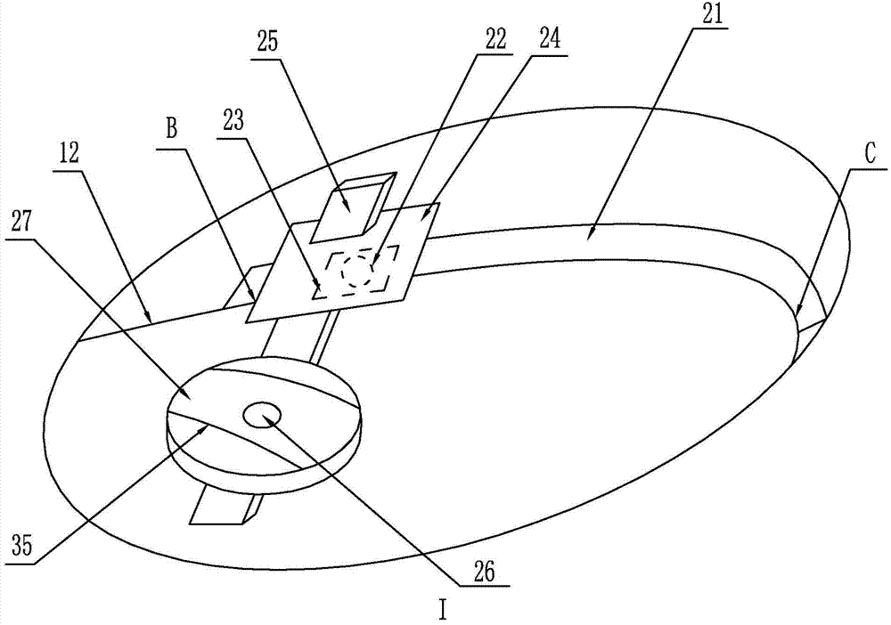 Laser type super-equal-length discus core strength training and motion information feedback monitoring device