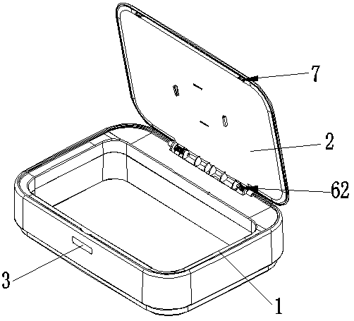 Induction type garbage can cover structure
