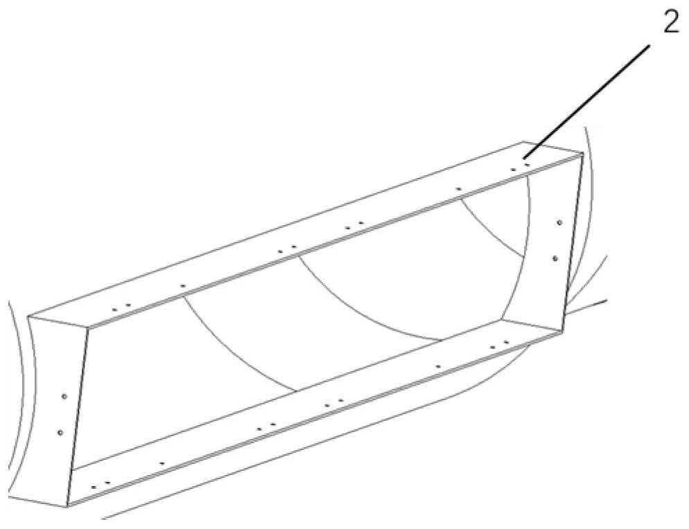 High-fault-tolerance splicing connection structure of ventilation pipeline