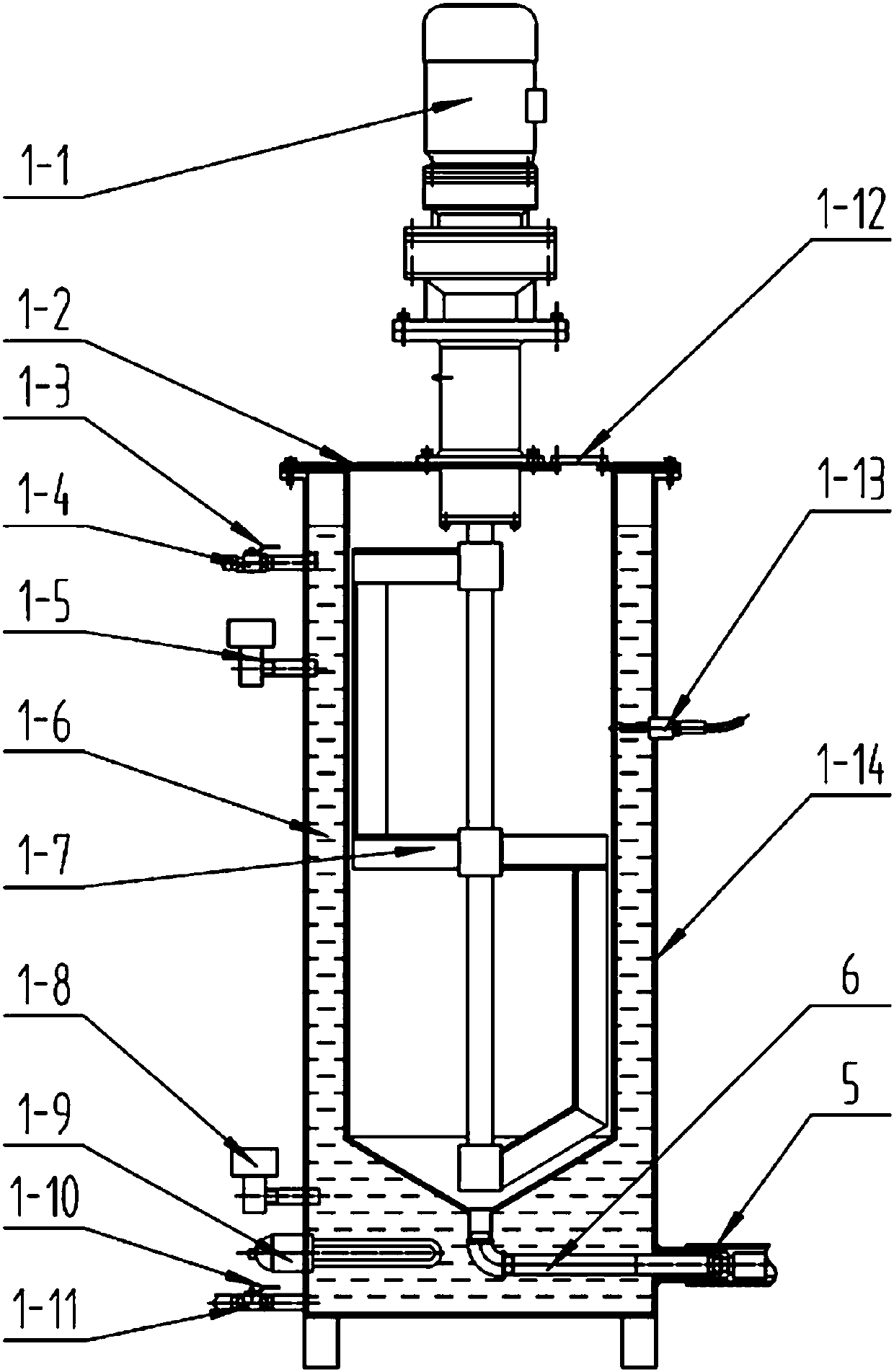 Medium-temperature and high-pressure wax preparing device